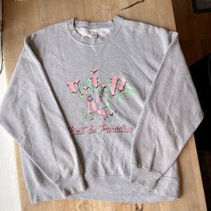 Large custom crew neck sweater